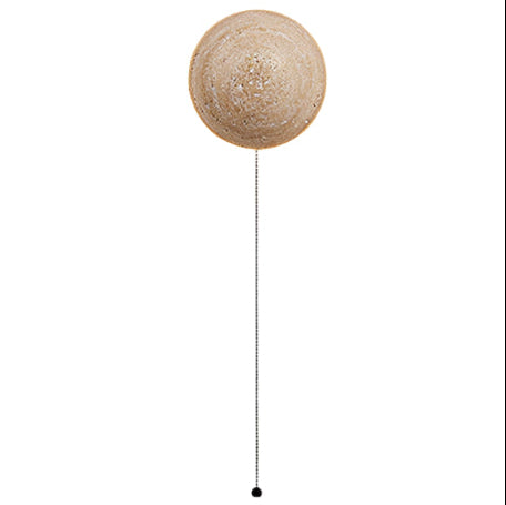 Modern Minimalist Travertine Round Wall Sconce LED 1-Light