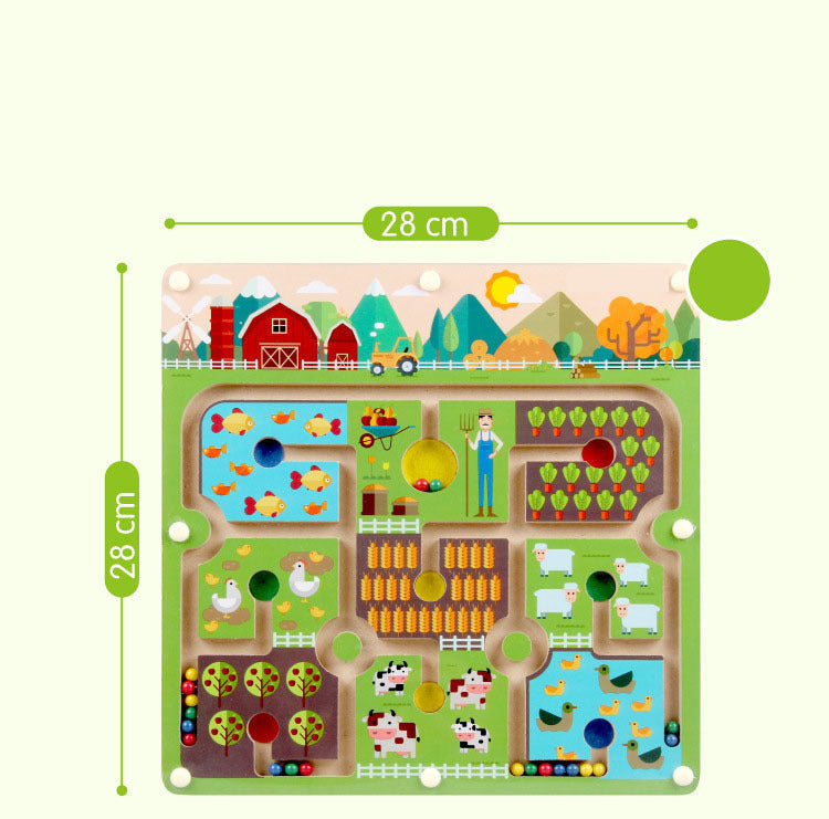 Guili | Ecotoys BrainMaze | Strengthen concentration - Magnetic maze puzzle game for children