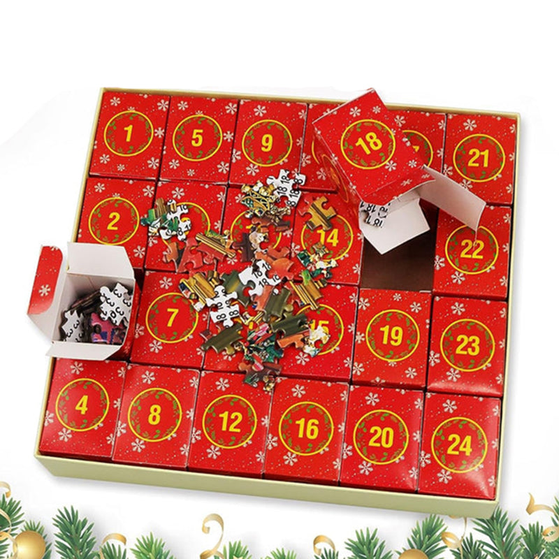 Guili | Christmas Puzzle Countdown Calendar | Make Christmas Magical - 1008 Pieces Puzzle in 24 Doors