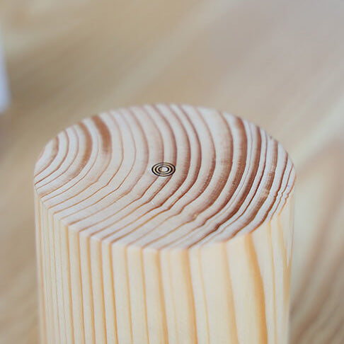 Creative Wood LED Touch Night Table Lamp 1-Light