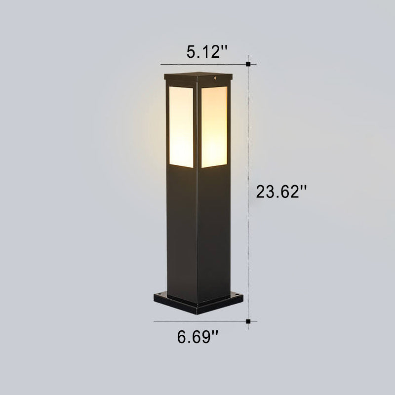 Modern Square LED Solar Outdoor Path 1-Light