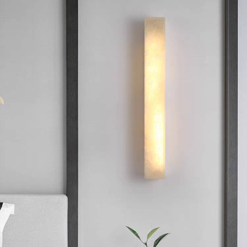 Modern Travertine Stone Cylindrical Outdoor Wall Light LED 1-Light