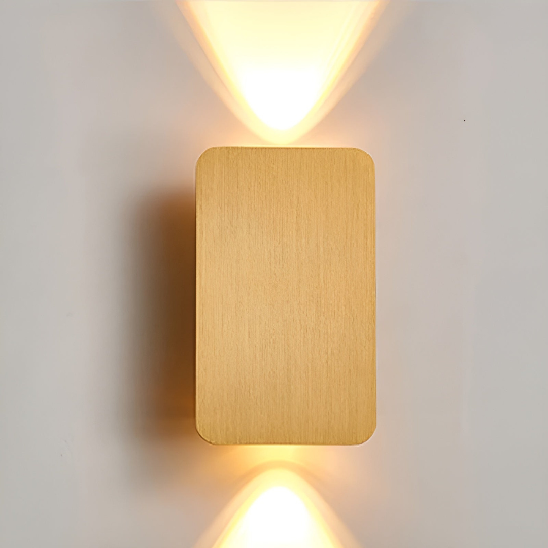 Minimalist Glass Wall Sconce LED 2-Lights