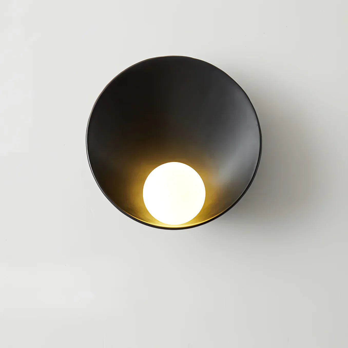 Modern Japandi Resin Bowl Wall Sconce G9 1-Light