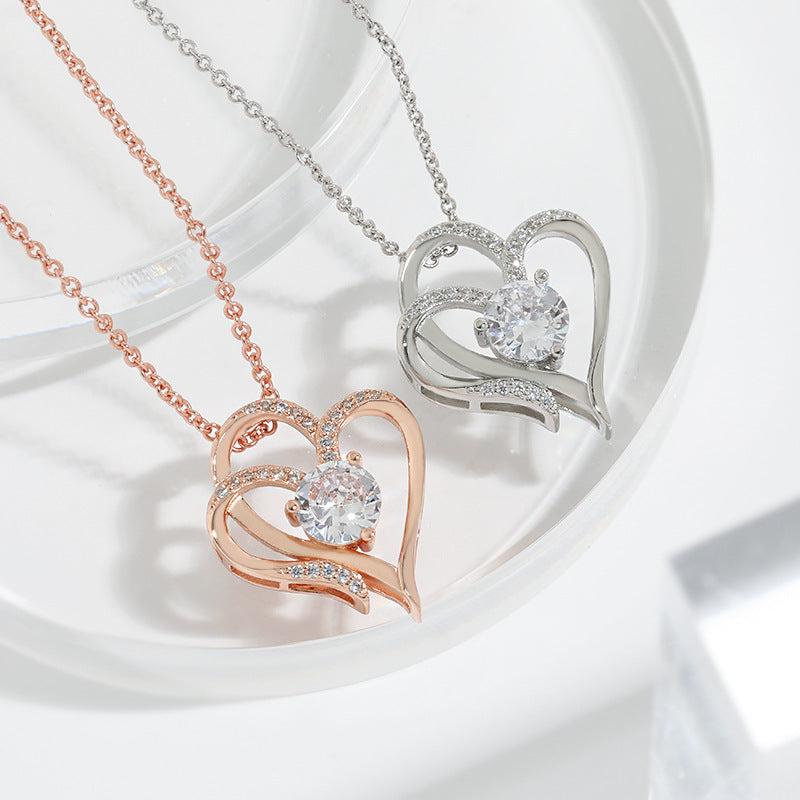 Guili | Diamond Love Heart Necklace