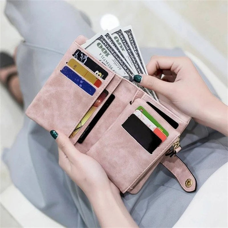 Guili | Women's Small Trifold Leather Wallet