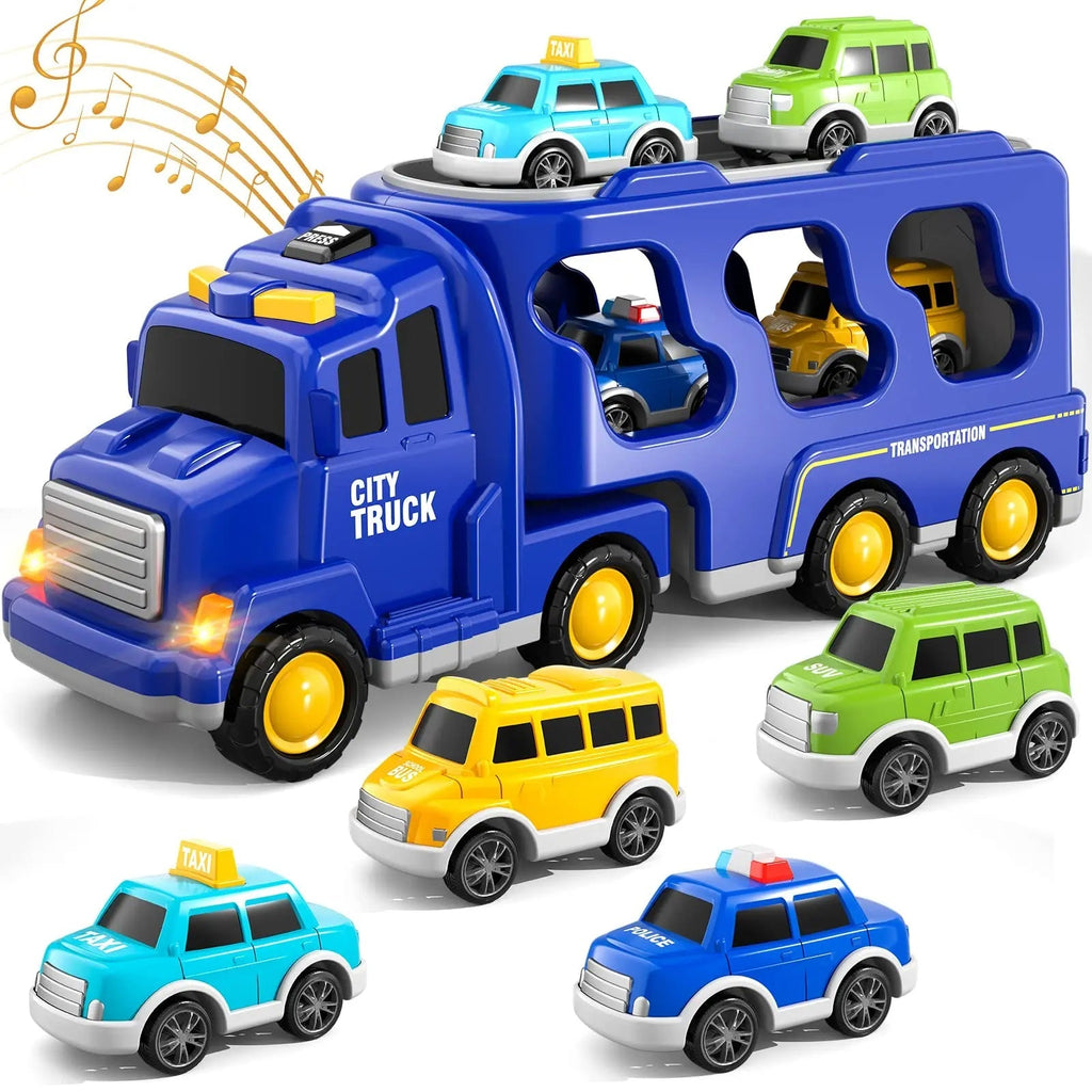 Guili | Diecast Truck Toy | Educational Set - Excavator, Bulldozer and More