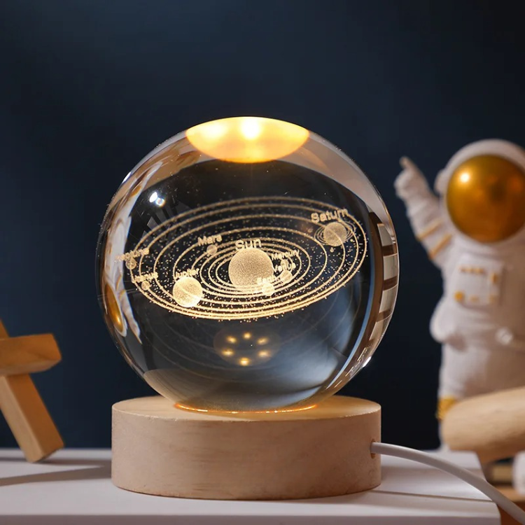 Guili | StarSphere | Bring the universe to your room - 3D engraved crystal night lamp