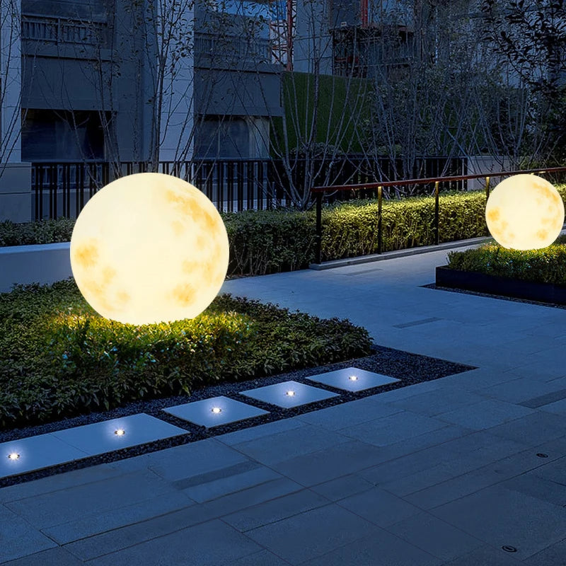Modern Round LED Garden Light 1-Light