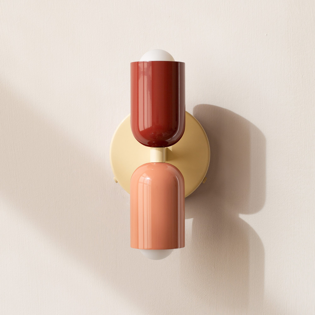 Modern Minimalist Cylinder Wall Sconce LED 2-Light