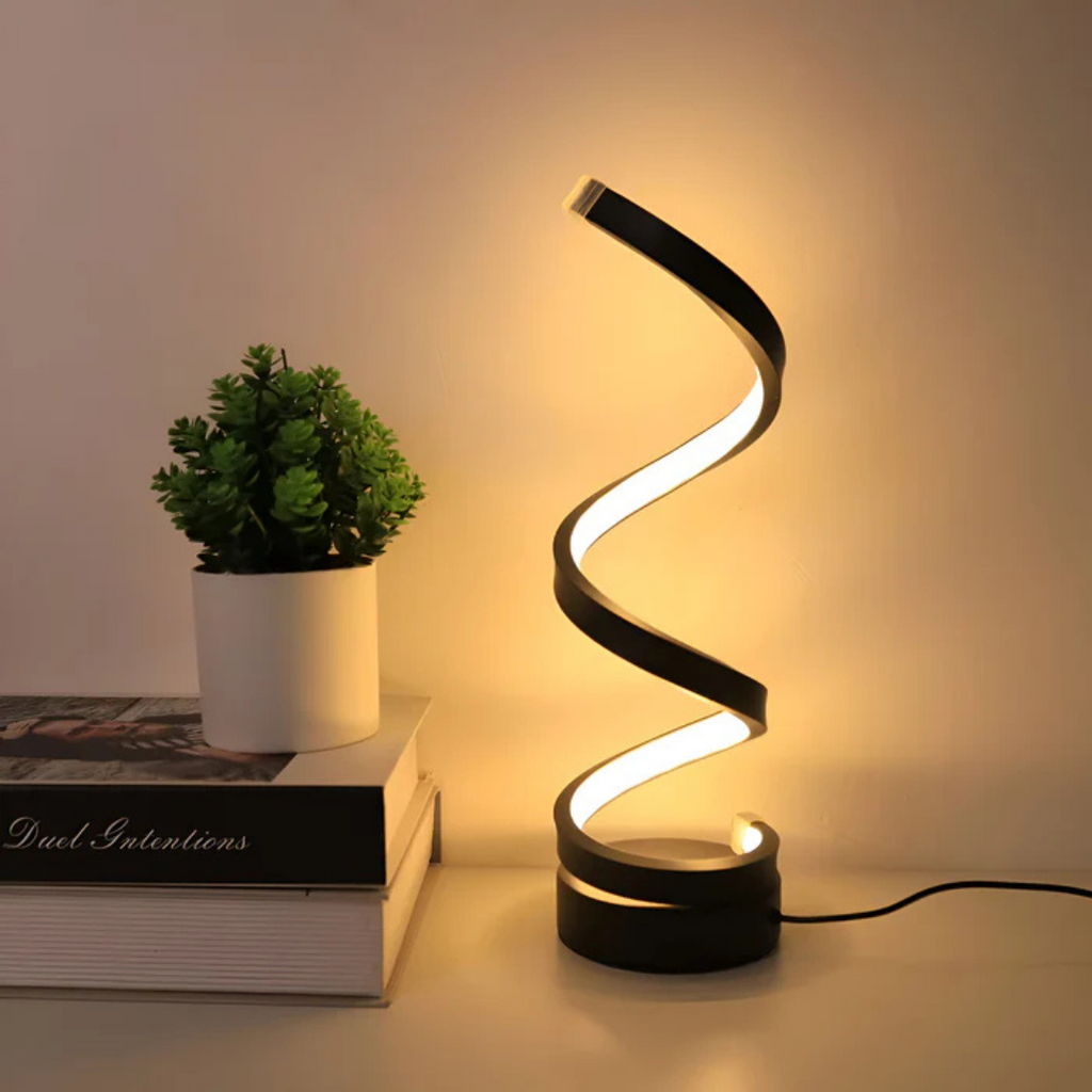 Modern Spiral LED Table Lamp 1-Light