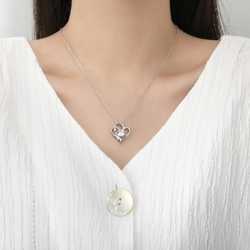 Guili | Diamond Love Heart Necklace