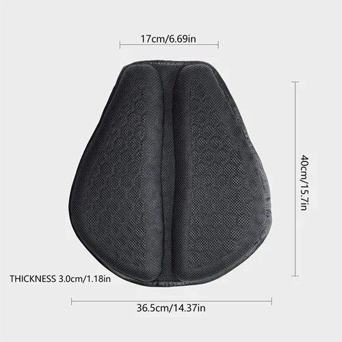 Guili | Motorcycle Gel Seat Pad | Shock Absorbing, Breathable & Anti-Slip Design for Long Distance Rides