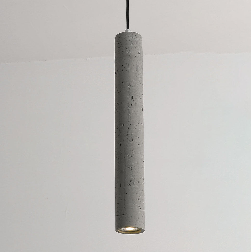 Industrial Cement Cylindrical Pendant 1-Light