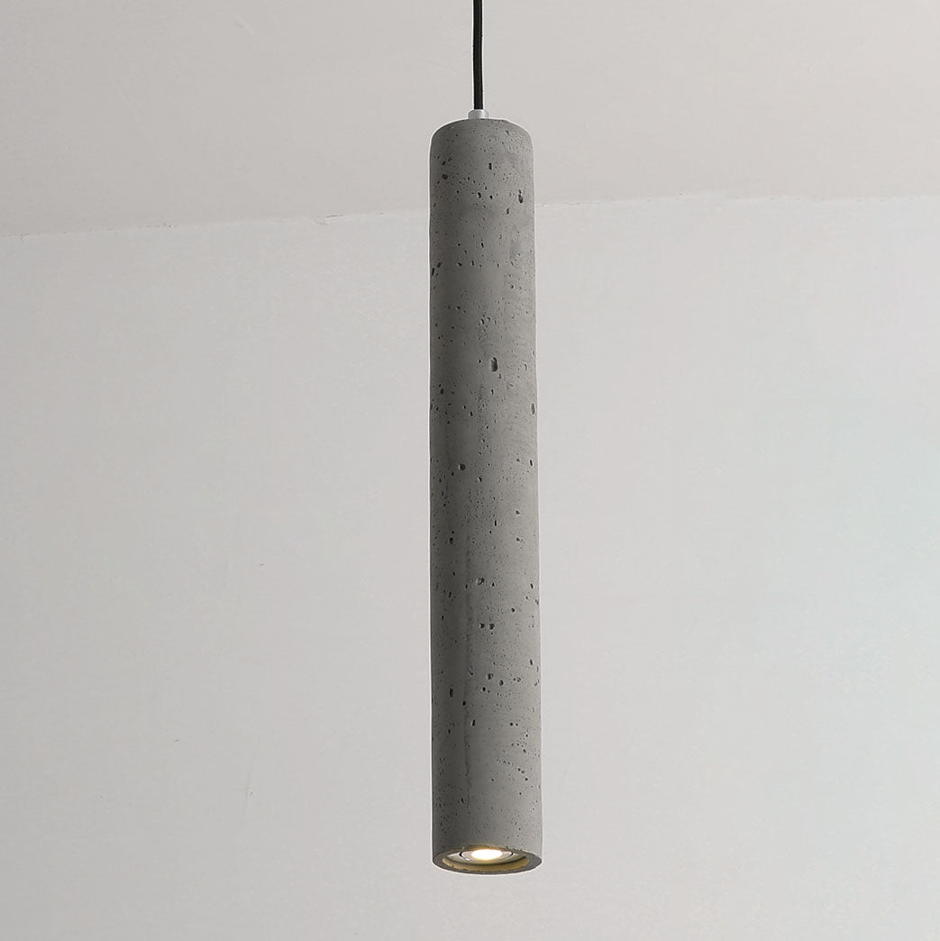 Industrial Cement Cylindrical Pendant 1-Light