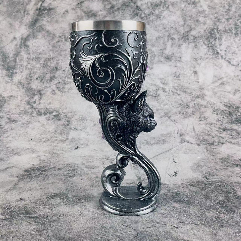 Guili | 3D carved vintage Champagne Glass