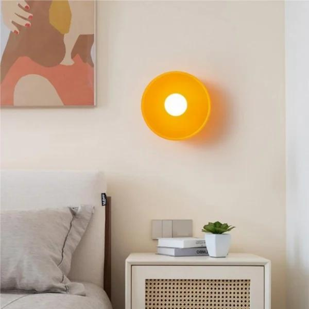 Modern Glass Disc Ceiling and Wall Light LED 1-Light