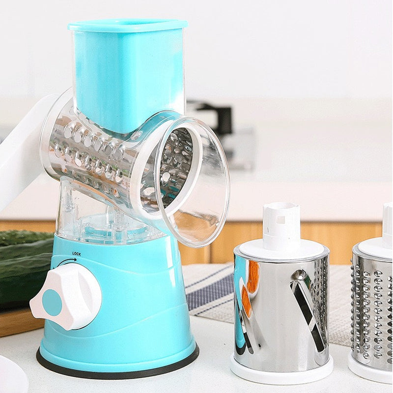 Guili | 3 in 1 Rotary Cheese Grater Vegetable Slicer