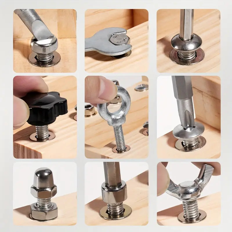 Guili | EcoToys LightPlay | Stimulate Learning and Development - Montessori Wooden LED Light Switchboard for Children