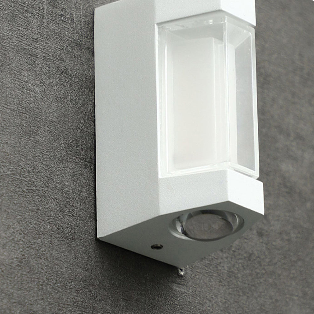 Nordic Minimalist Acrylic Rectangular Outdoor Wall Light LED Up-Down