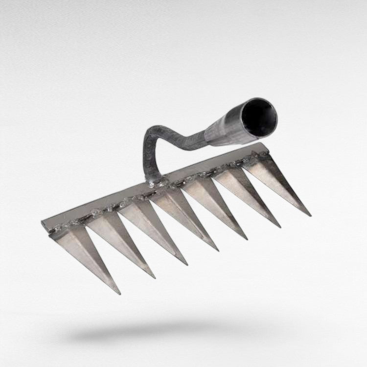 Guili | Steel Garden Rake with Durable Steel Tines for Lawn Care and Yard Maintenance