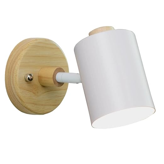 Modern Minimalist Wood Cylinder LED Wall Sconce 1-light