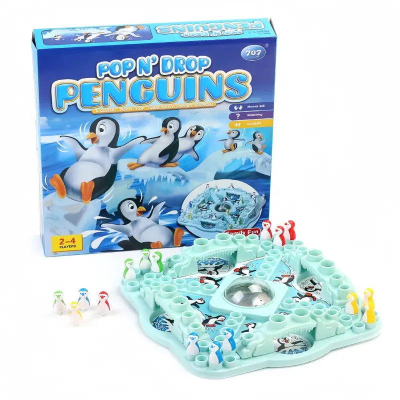 Guili | CoolQuest | Penguin Slide - Children's Desktop Puzzle Dice Game Toy