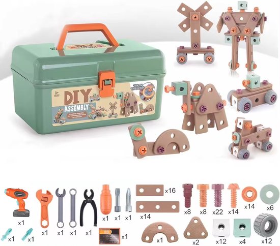 Guili | BouwBuddy | Stimulate creativity and learning - Toy tool set