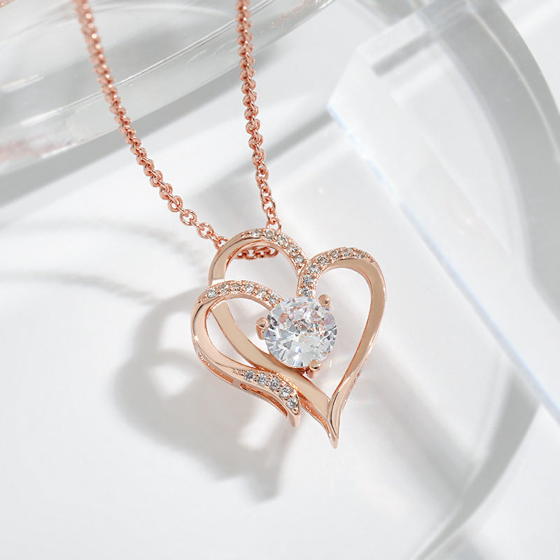 Guili | Diamond Love Heart Necklace