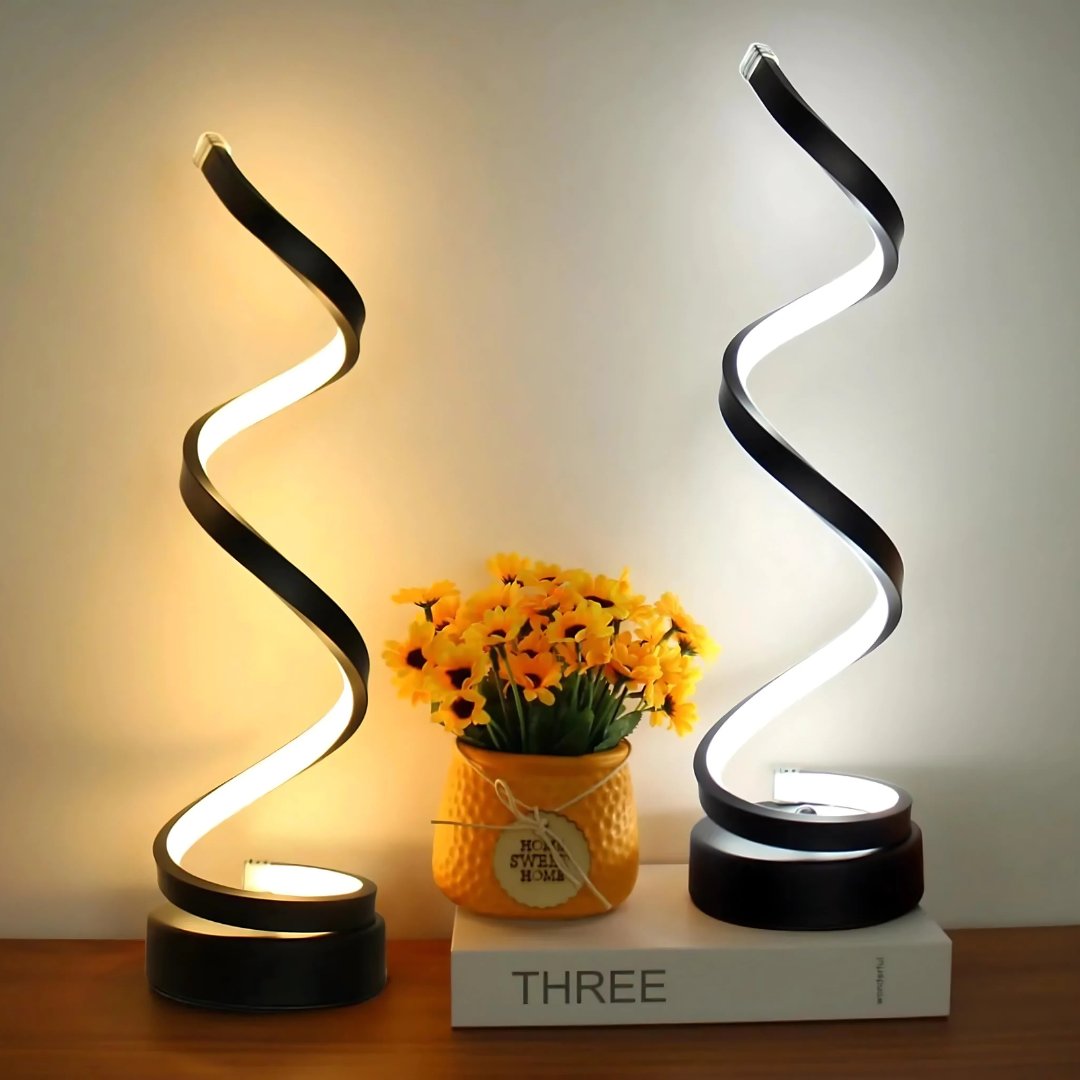 Modern Spiral LED Table Lamp 1-Light