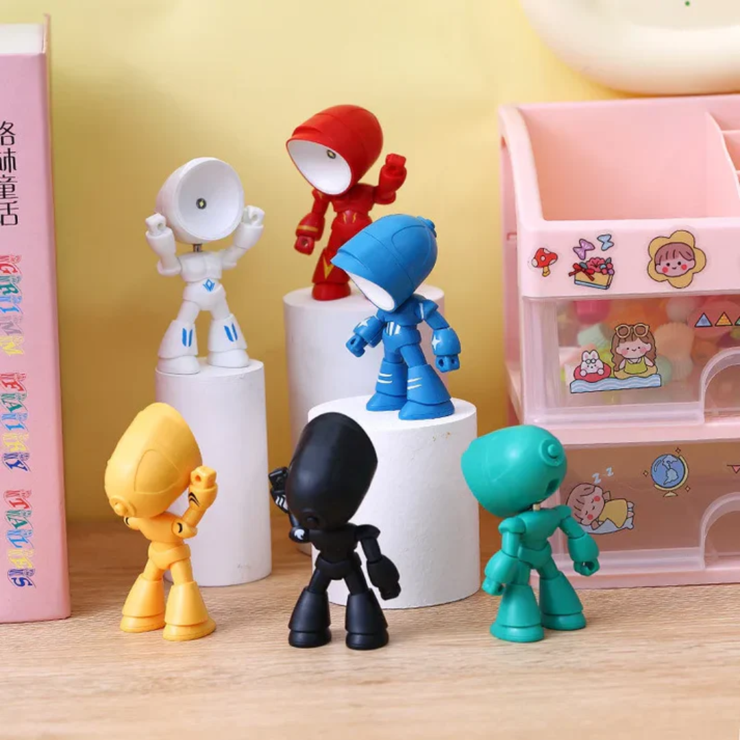 Modern Robot-Inspired LED Table Lamp 1-Light