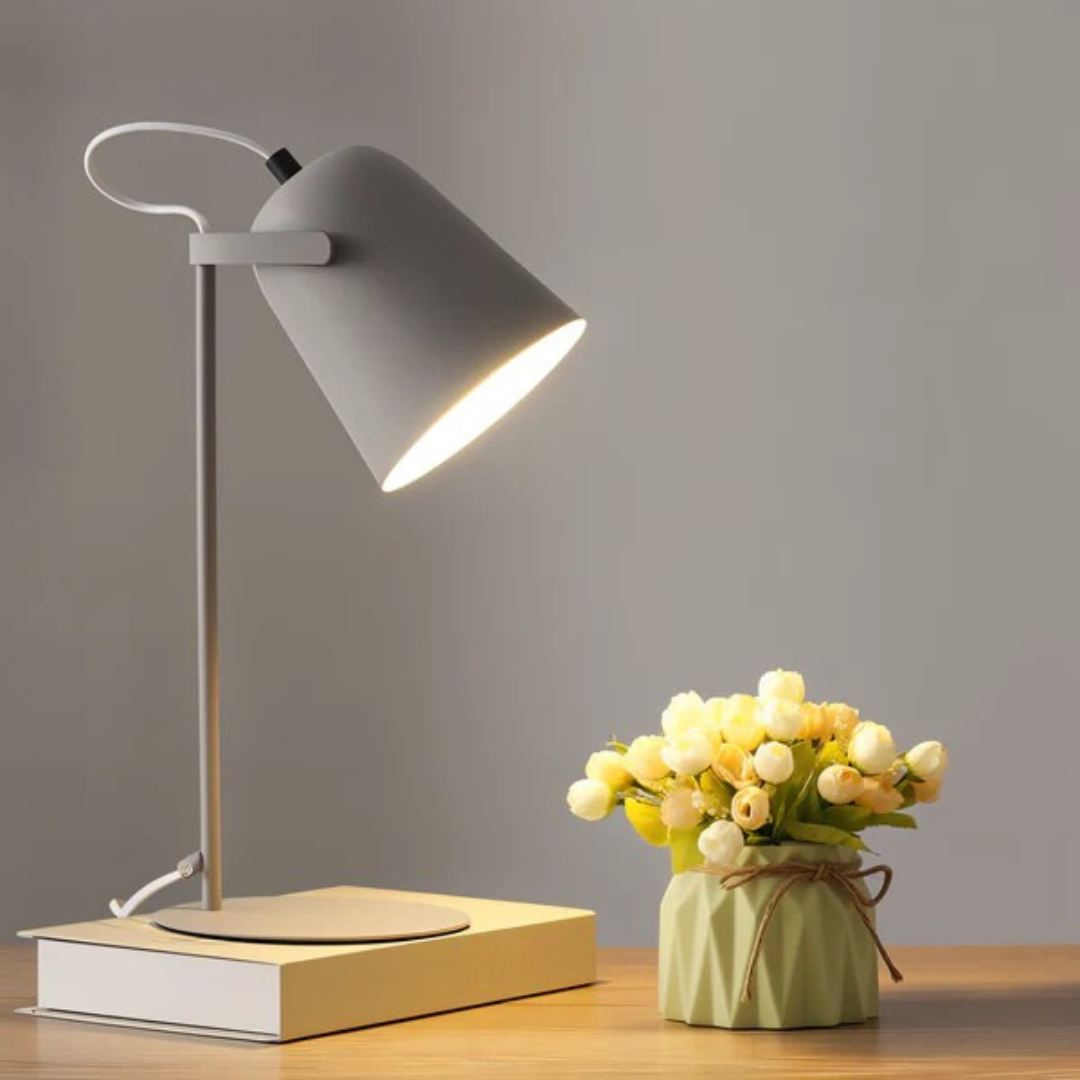 Modern Minimalist Metal Cone LED Table Lamp 1-Light
