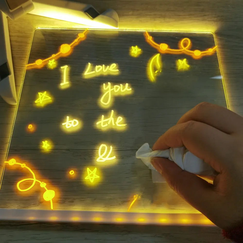 Guili | Personalized LED Lamp | Creative Message Board for Children - Rechargeable and Extendable