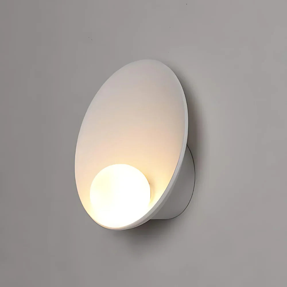 Modern Japandi Resin Bowl Wall Sconce G9 1-Light