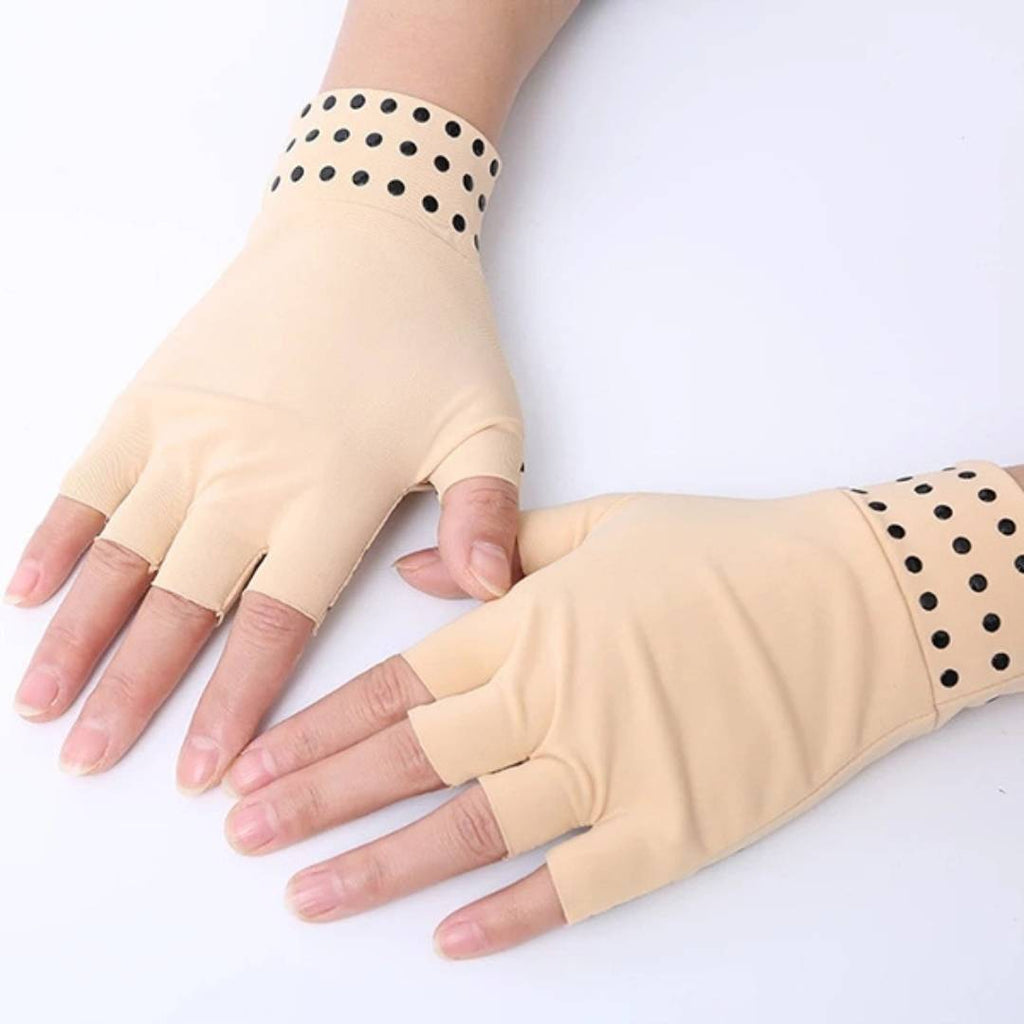 Guili | Fingerless Gloves for Arthritis & Pain Relief - Magnetic Compression for Improved Circulation and Reduced Swelling