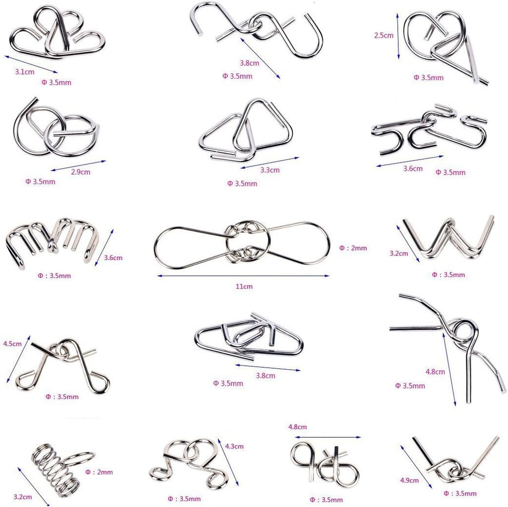 Guili | BrainTwist | Challenge your brain! - Metal puzzle set