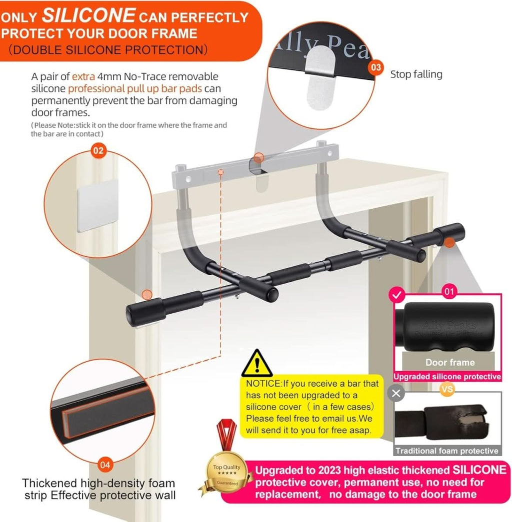 Guili | up bar - steel pull-up bar for door frames with 200 kg load capacity