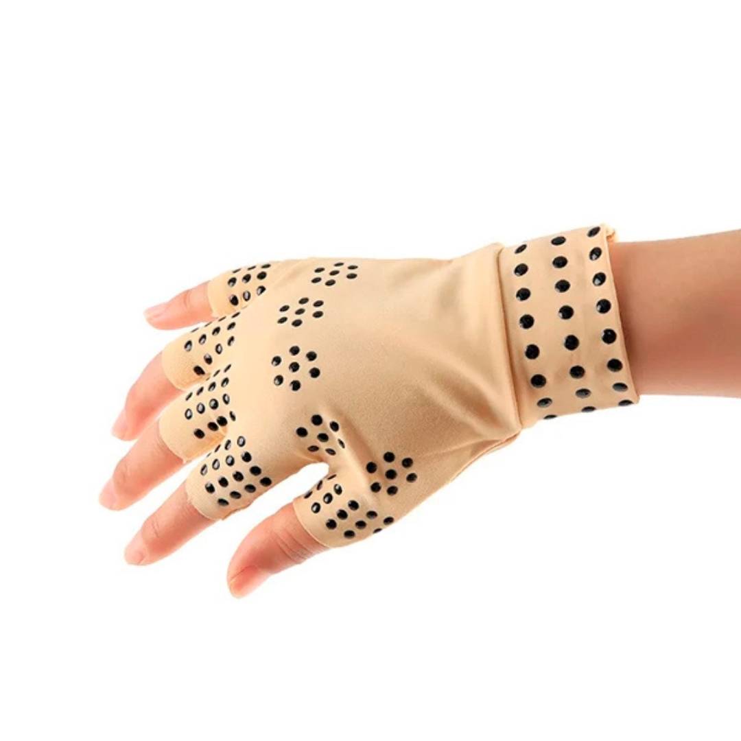 Guili | Fingerless Gloves for Arthritis & Pain Relief - Magnetic Compression for Improved Circulation and Reduced Swelling