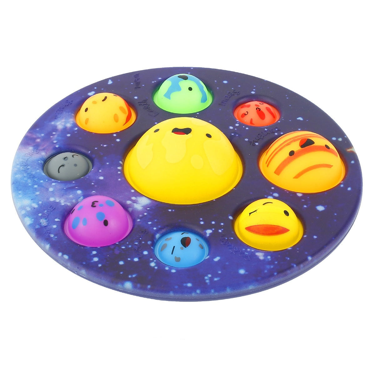 Guili | SpacePop | Relaxing Play Fun - Planet Simple Dimple Fidget Popper for Kids
