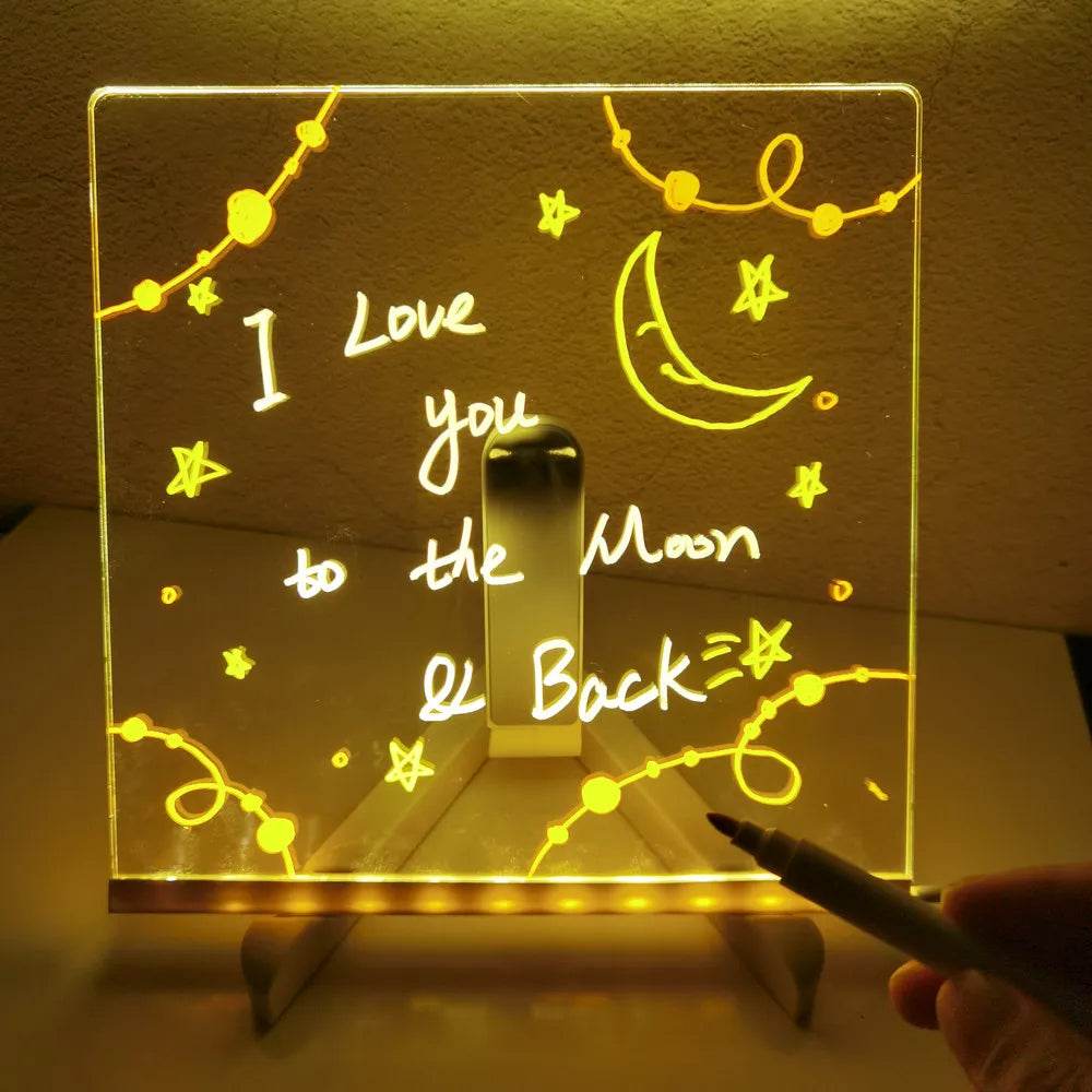 Guili | Personalized LED Lamp | Creative Message Board for Children - Rechargeable and Extendable