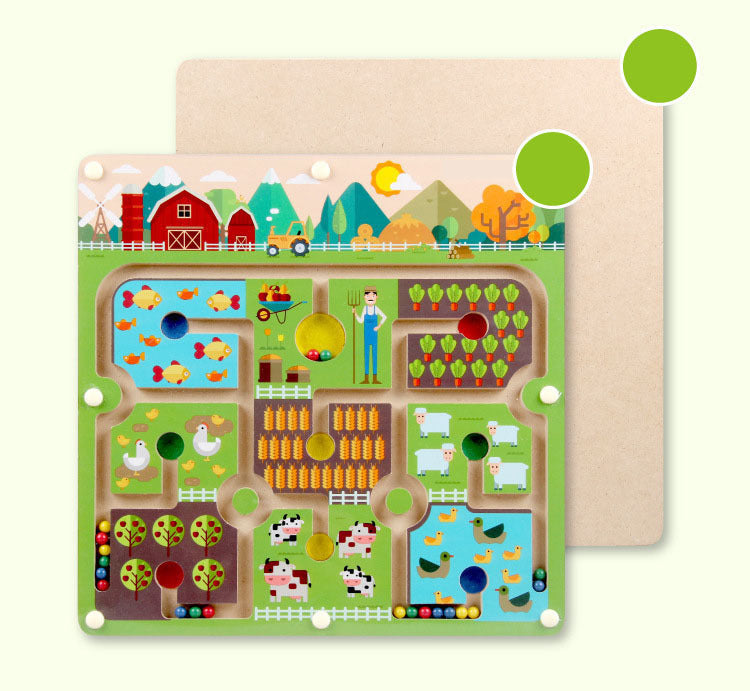 Guili | Ecotoys BrainMaze | Strengthen concentration - Magnetic maze puzzle game for children