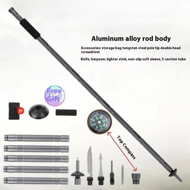 Guili | Tactical hiking pole with multi-tool function for outdoor & emergencies