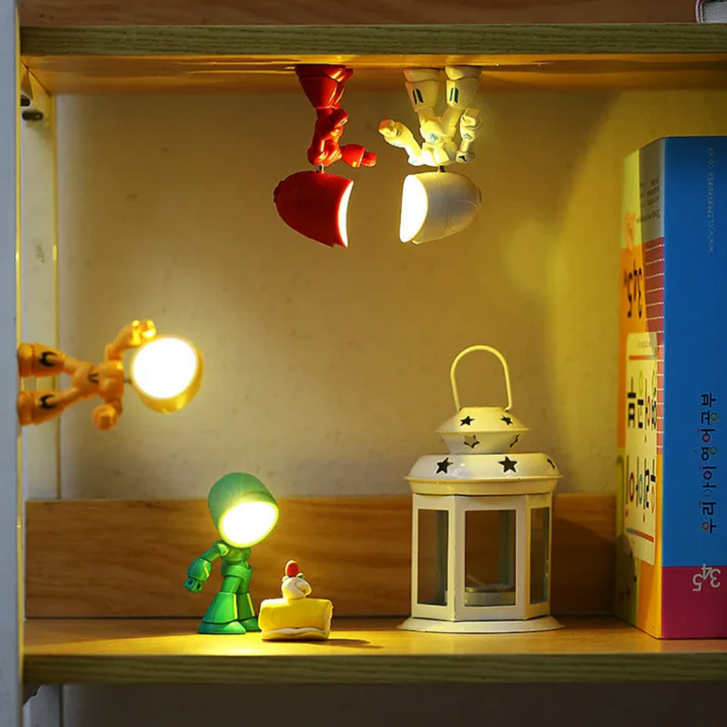 Modern Robot-Inspired LED Table Lamp 1-Light