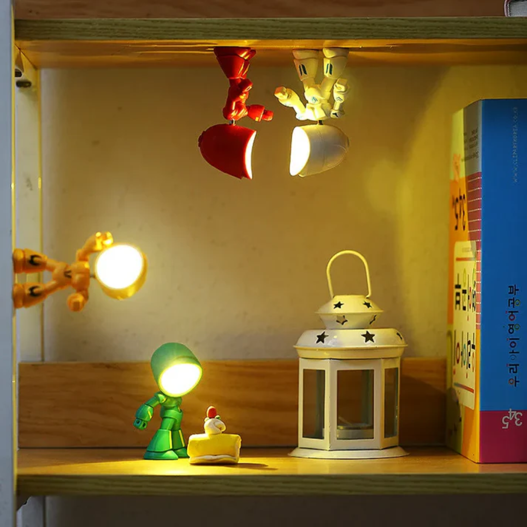 Modern Robot-Inspired LED Table Lamp 1-Light