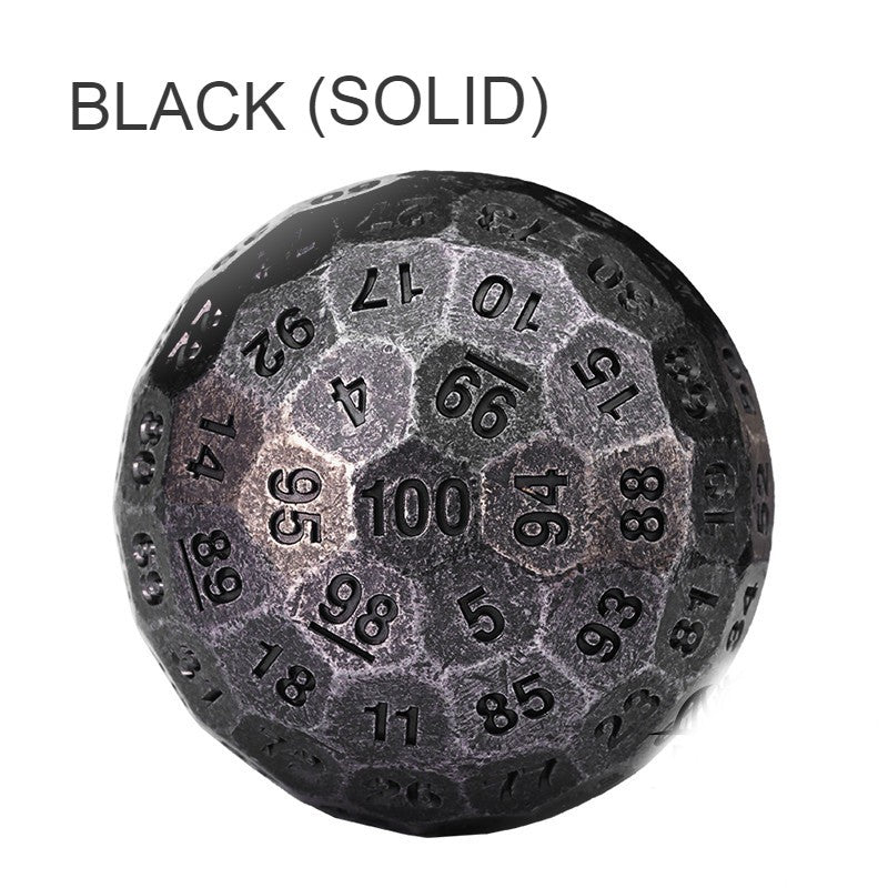 Guili | 100 Sided Polyhedron Metal Dice with Numbering, Designed for Big Party & More Possibilities