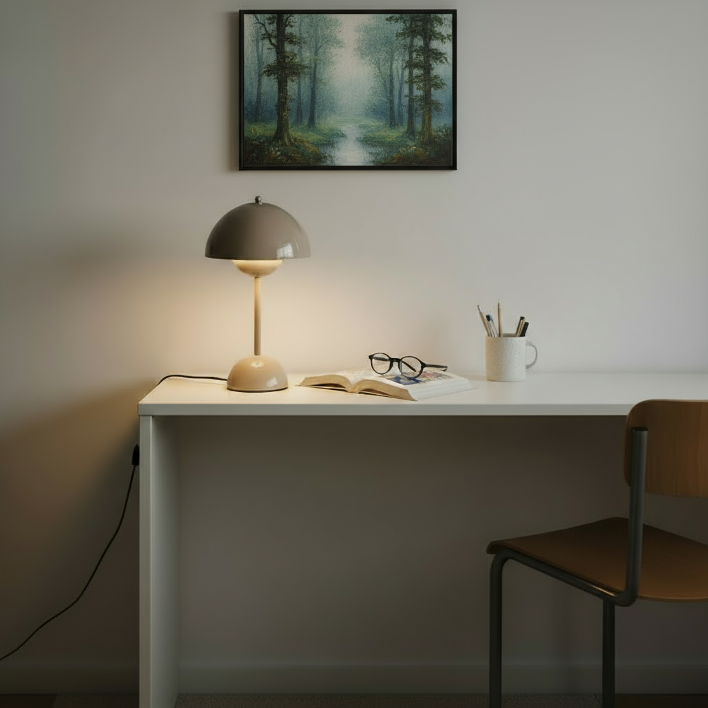 Modern Dome Wireless LED Table Lamp 1-Light