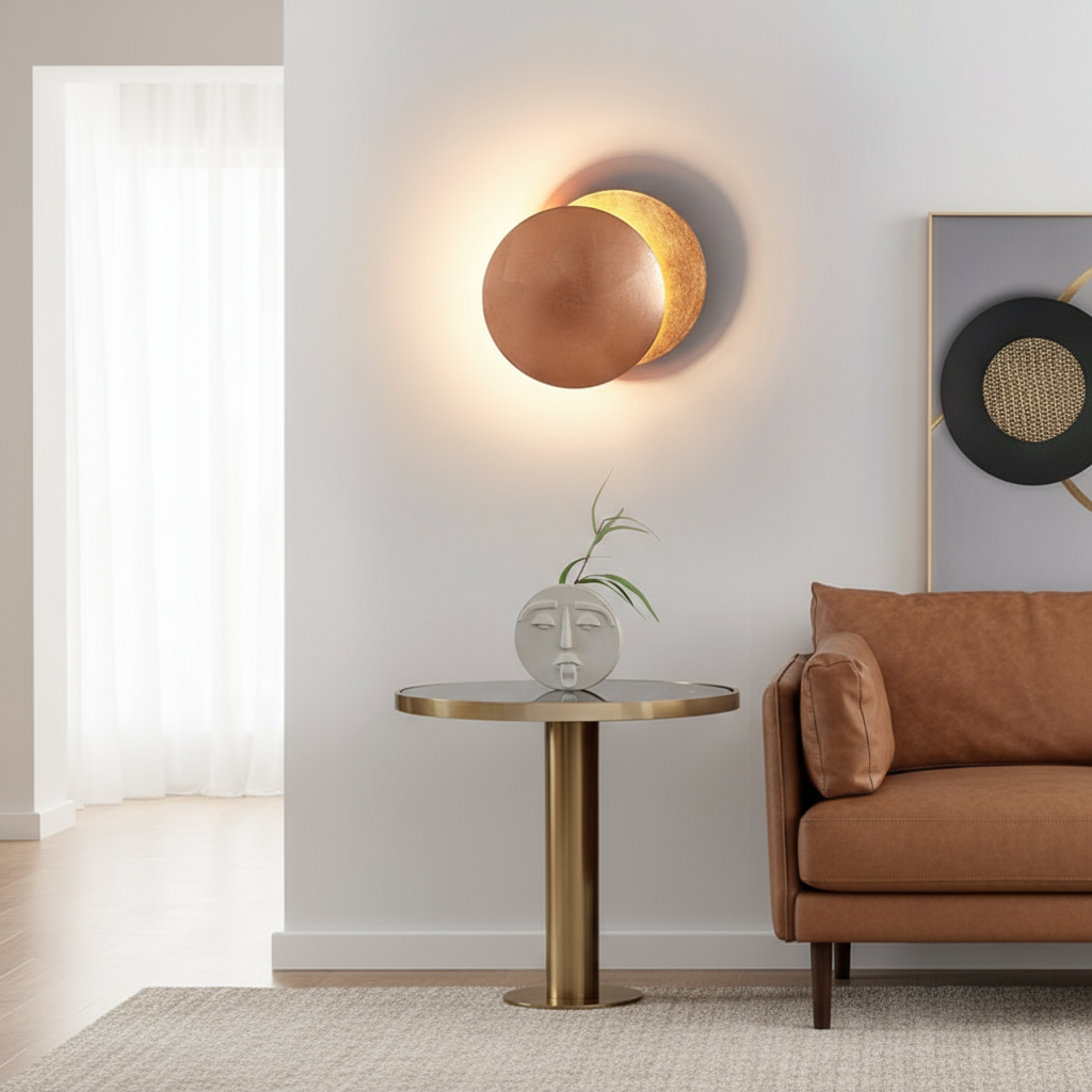 Modern Round LED Wall Light 1-Light