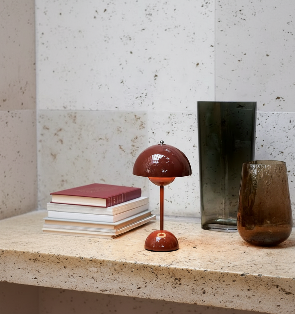 Modern Dome Wireless LED Table Lamp 1-Light