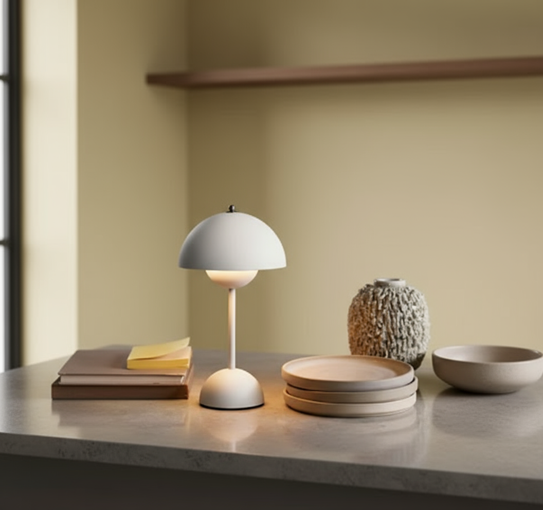 Modern Dome Wireless LED Table Lamp 1-Light