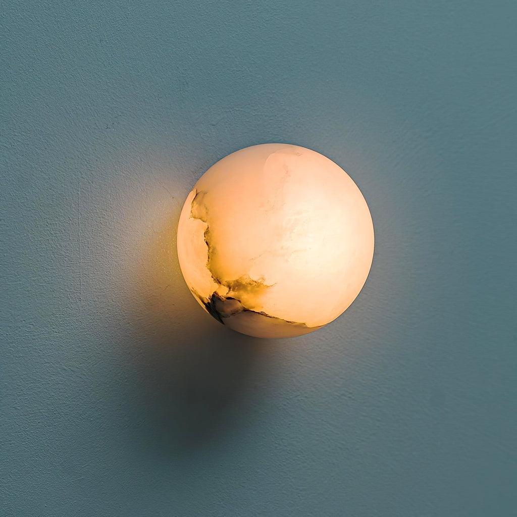 Alabaster Globe LED Wall Sconce 1-Light